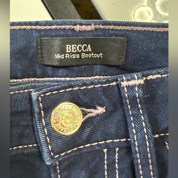 True Religion Women’s Flare Bootcut Jeans Dark Denim $179 Retail - Picture 5 of 16